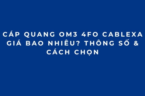 Cáp Quang OM3 4FO Cablexa Giá Bao Nhiêu? Thông Số & Cách Chọn