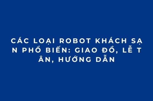 Các loại robot khách sạn phổ biến: Giao đồ, lễ tân, hướng dẫn